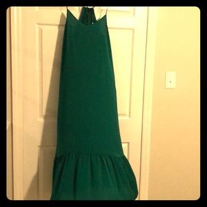 Beautiful J.crew Maxi Dress w/ Peplum Bottom Trim